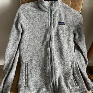 Medium Women's Patagonia Full Zipper Better Sweater Grey